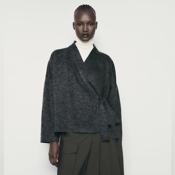 ZARA SOFT WRAP KIMONO - Picture 4 of 9